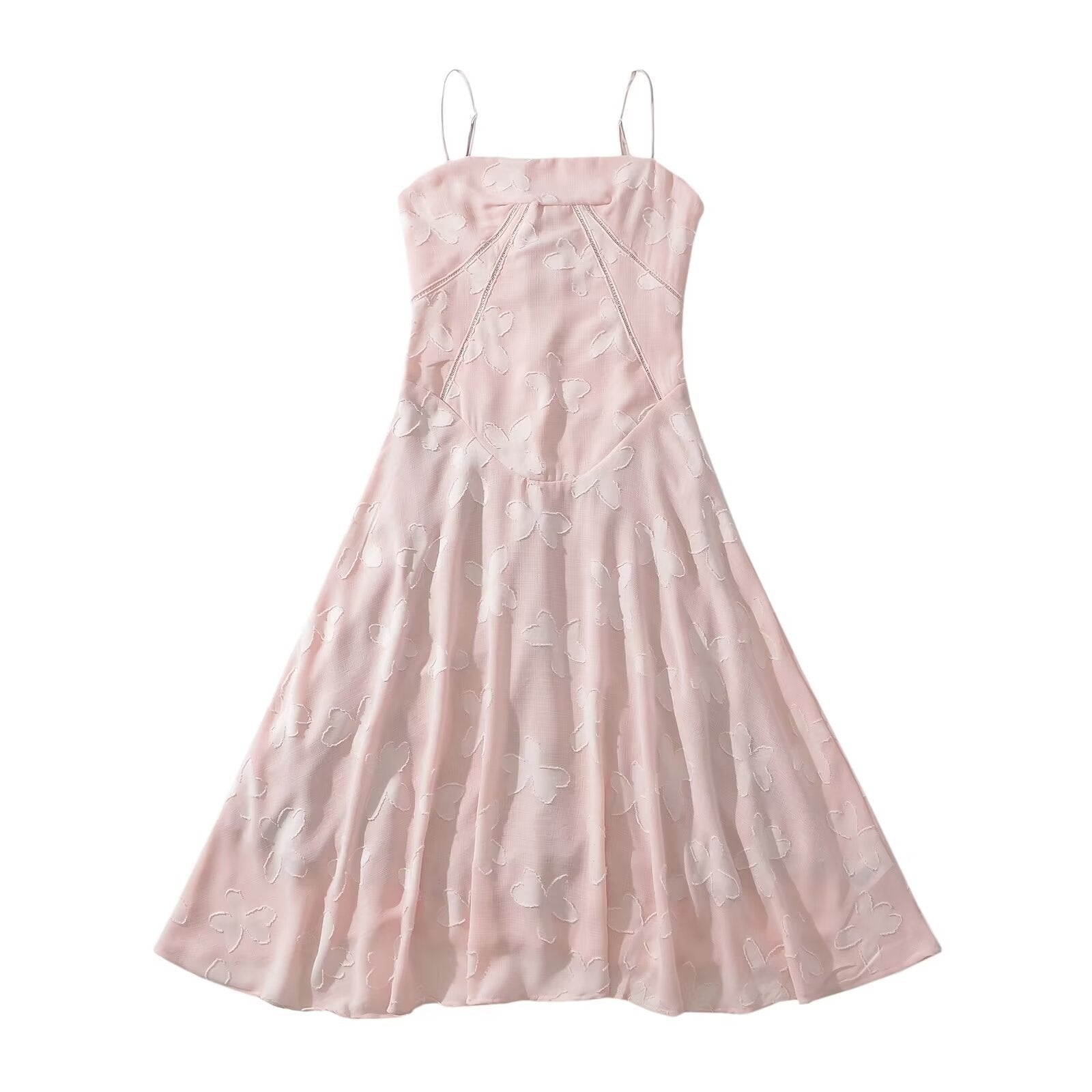 2024 Sexy Sleeveless Strap Backless dress Women's Chiffon Embroidered Square Collar Ball Evening Dress dress